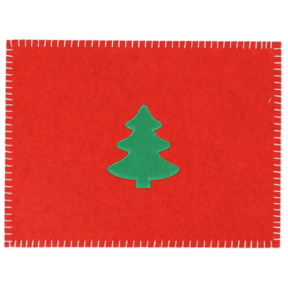 Tovaglietta in Pannolenci ricamato Albero