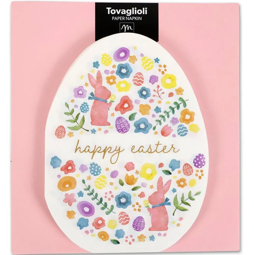 Tovaglioli Pasqua Uovo 33x33 cm | Confezione 15 Pezzi Carta Decorata