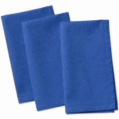 Tovagliolo su misura 100% Cotone Panama tinto in filo Cavalieri Blu Cina