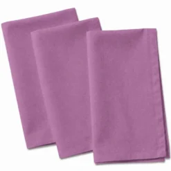 Tovagliolo su misura 100% Cotone Panama tinto in filo Cavalieri Malva