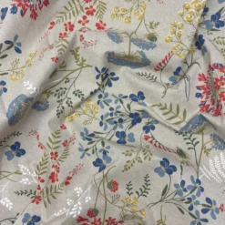 Tovagliolo su misura Fiori di campo fondo Beige