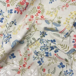 Tovagliolo su misura Fiori di campo fondo Beige