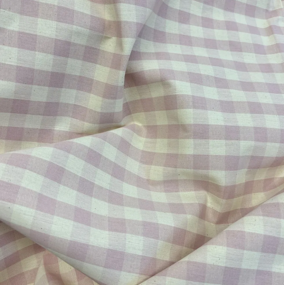 Tovagliolo su misura Indanthreen quadretto medio Rosa Cipria
