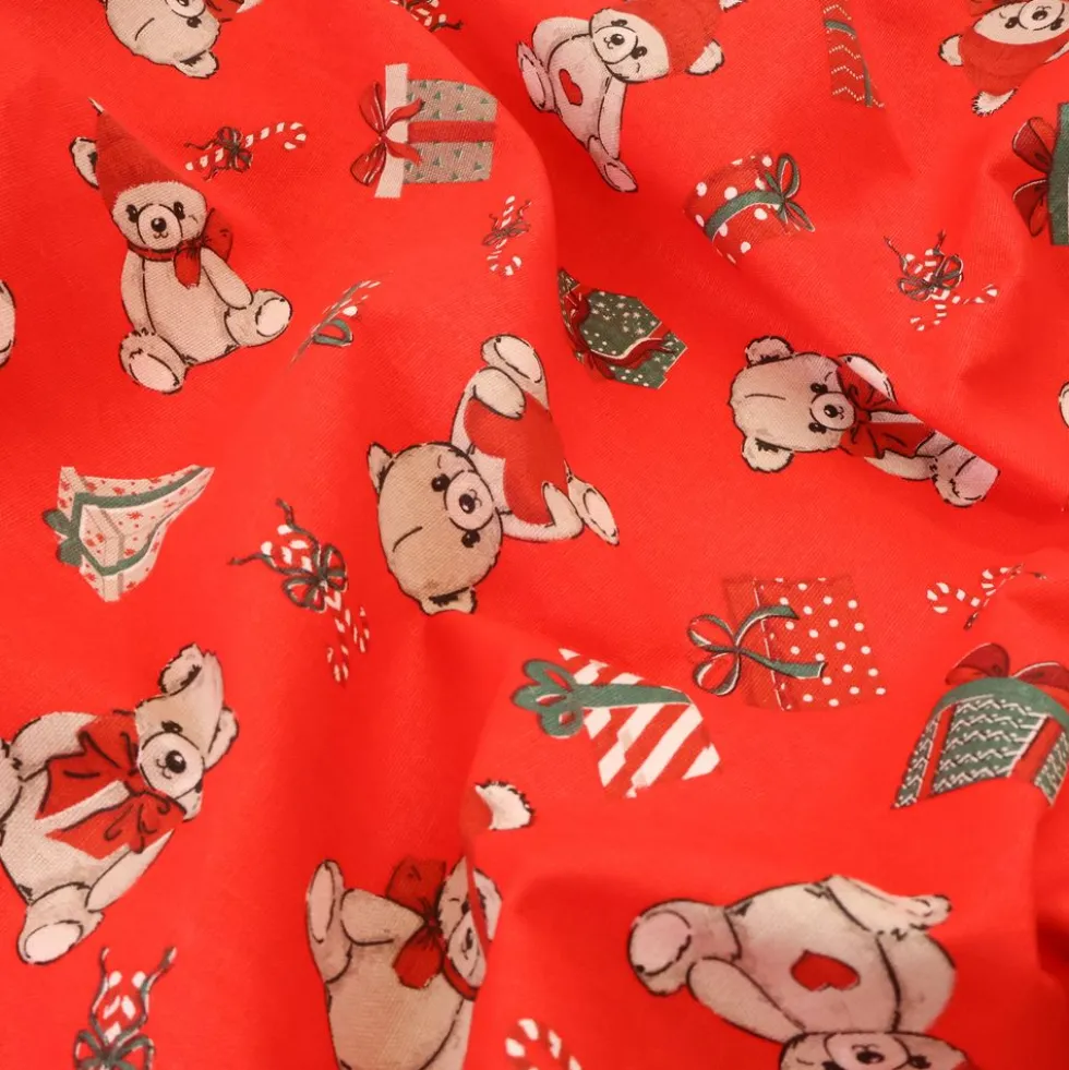 Tovagliolo su misura Teddy fondo Rosso