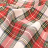 Tovagliolo su misura Tinto in filo Tartan Bianco