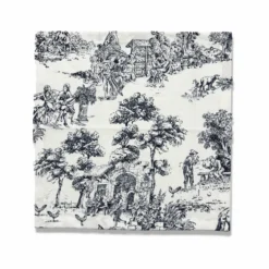 Tovagliolo su misura Toile de Jouy Blu