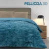 Trapunta Coperta ecopelliccia 3D Zelda Ottanio 260 x 260