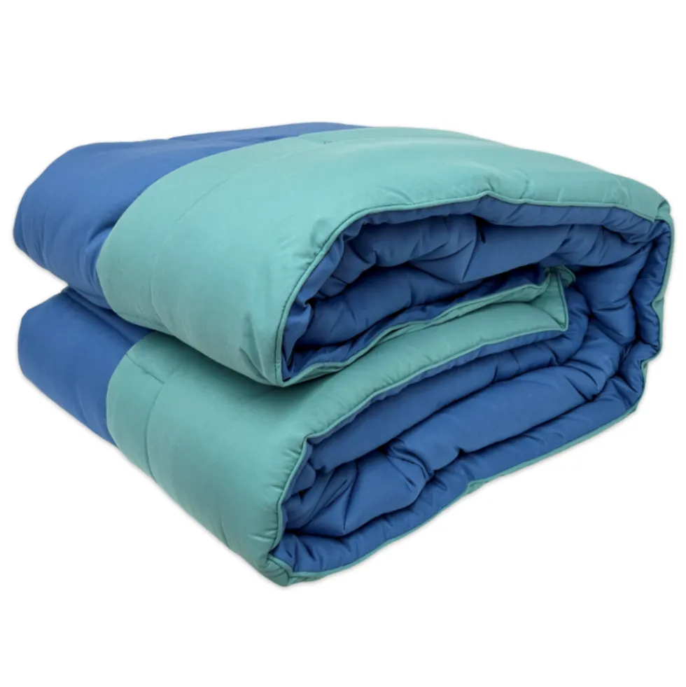 Trapunta matrimoniale Double face Double' Blu 260 x 260