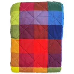 Trapuntino mezzastagione Quadri Multicolor 6 matrimoniale