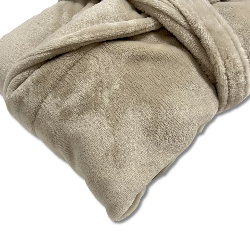 Vestaglia Abbraccio rasocashmere Tortora