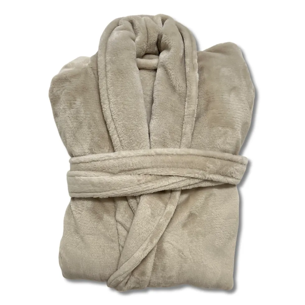 Vestaglia Abbraccio rasocashmere Tortora