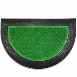 Zerbino Antiscivolo a mezzaluna bordato Verde
